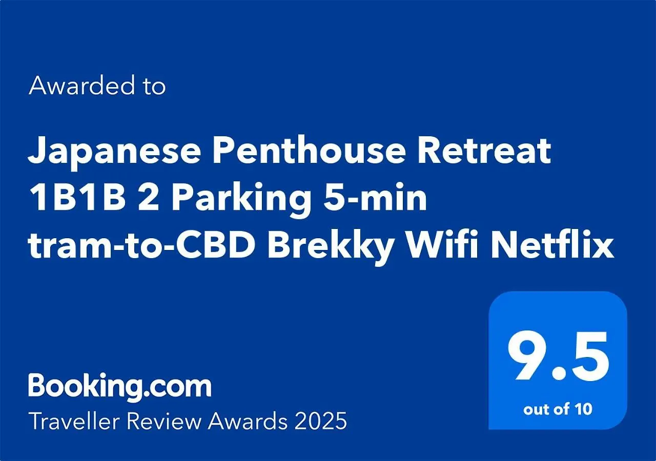 Japanese Penthouse Retreat 1B1B 2 Parking 5-Min Tram-To-Cbd Brekky Wifi Netflix Apartment Canberra Australia